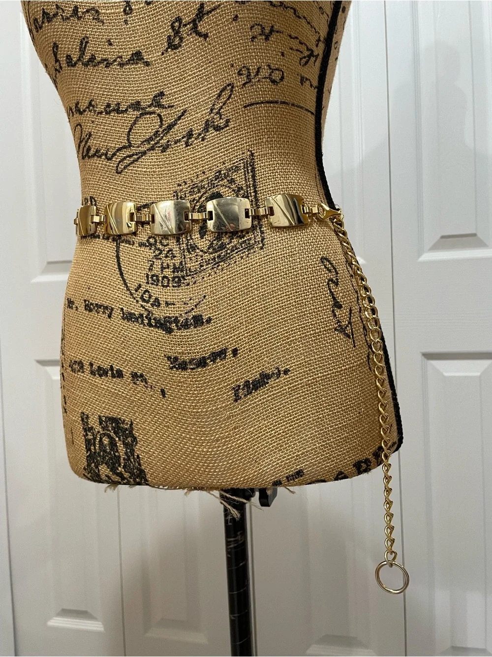 Gold-Tone Women's Fashion Chain Belt